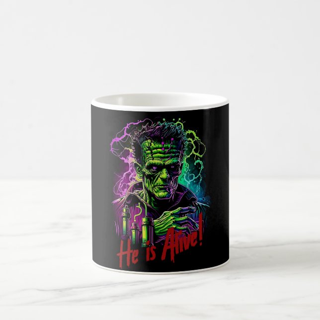 Taza De Café Halloween, película de terror Monstruo Frankenstei (Centro)