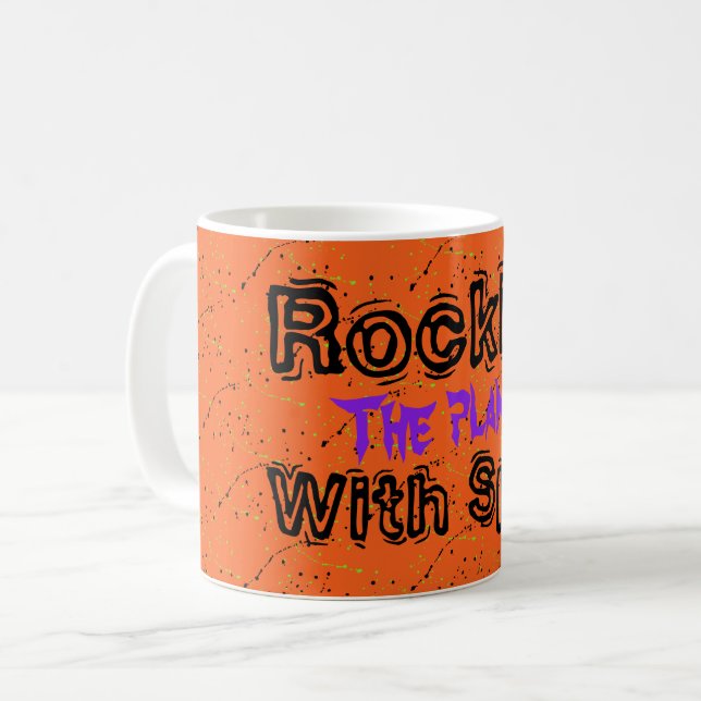 Taza De Café Halloween / Placas rocosas / (Anverso izquierdo)