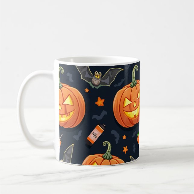 Taza De Café Halloween Pumkin Mug (Izquierda)