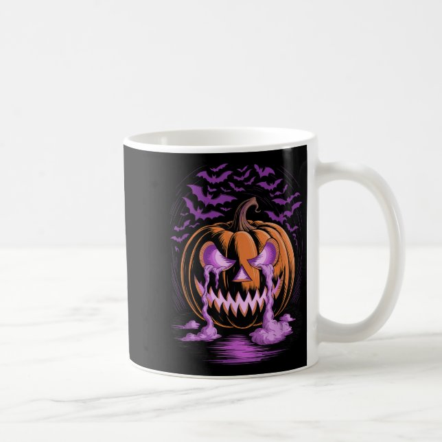 Taza De Café Halloween Pumpkin Soky Season Bats  (Derecha)