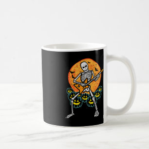 Taza De Café Halloween Rocker Skeleton Guitar Rock Costumen
