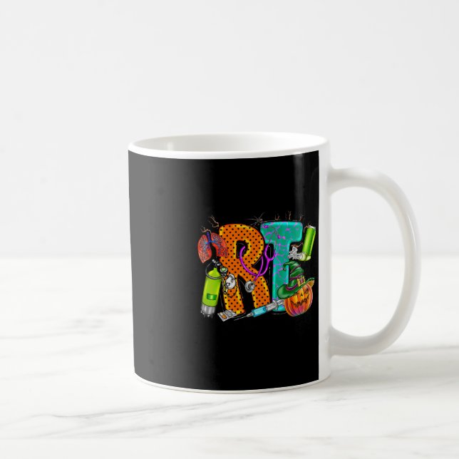 Taza De Café Halloween RT Sombrío Terapia Respiratoria RT Tromp (Derecha)