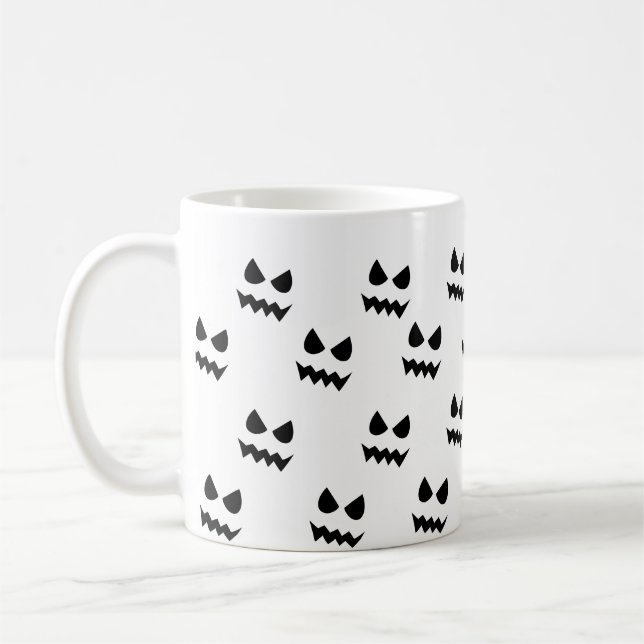 Taza De Café Halloween Scary Calabaza Fantasma (Izquierda)