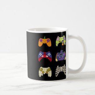 Taza De Café Halloween Shirt Skeleton Zombie Gaming Controllers