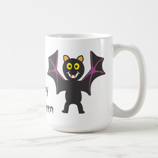 Taza De Café Halloween Silly Bat (Derecha)