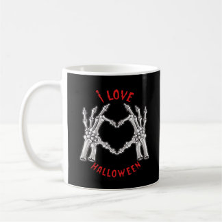 Taza De Café Halloween Skeletal Manos Manos Divertidas divertid