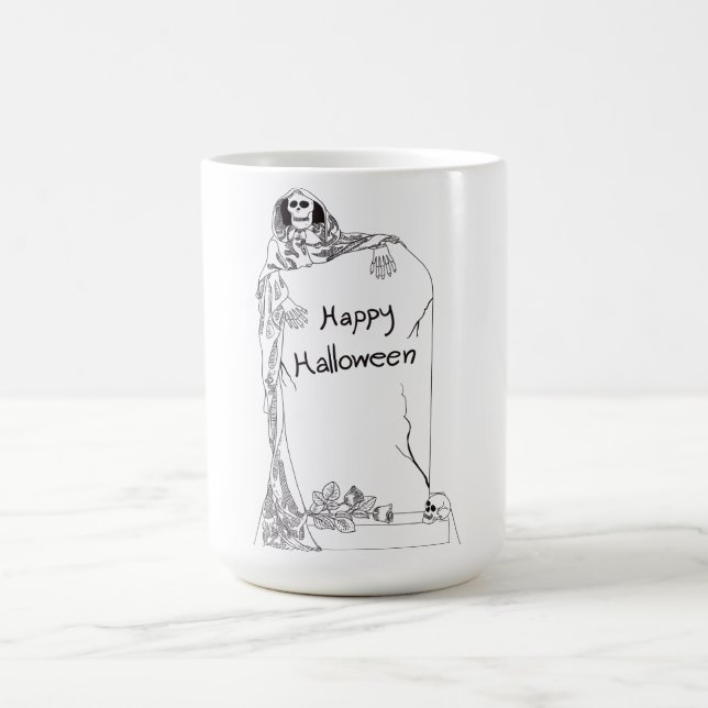 TAZA DE CAFÉ HALLOWEEN SKELETON (Centro)
