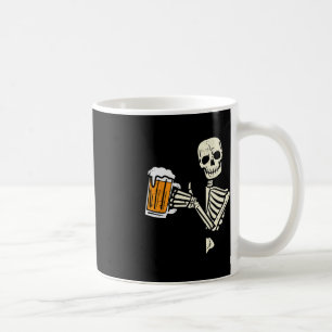 Taza De Café Halloween Skeleton Dad Funny Lazy Skull Costume Pa