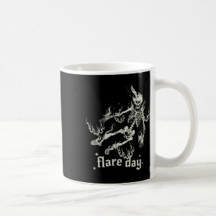 Taza De Café Halloween Skeleton Flare Day Fibromialgia Endometr