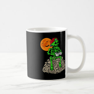 Taza De Café Halloween Skeleton Gamer Niños Jornadas de Adolesc