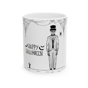 Taza De Café Halloween Skeleton Groom Coffee Mugs