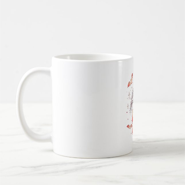 Taza De Café Halloween Skeleton Hands Heart, Bats & Blood (Izquierda)