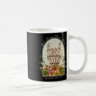 Taza De Café Halloween Skeleton Los huesos secos se vuelven viv