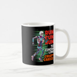 Taza De Café Halloween Skeleton Runner Creepe Cardio Jogger Spo
