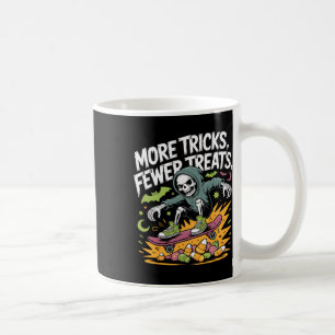 Taza De Café Halloween Skeleton Tricks Skateboard