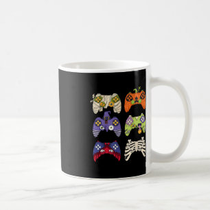 Taza De Café Halloween Skeleton Zombie Gaming Controllers Mummy