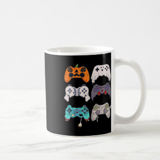 Taza De Café Halloween Skeleton Zombie Gaming Controllers Mummy