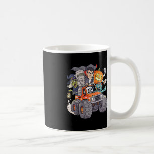 Taza De Café Halloween Skeleton Zombie Monster Truck Vampire Bo