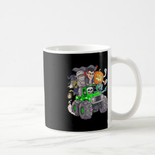 Taza De Café Halloween Skeleton Zombie Monster Truck Vampire Bo