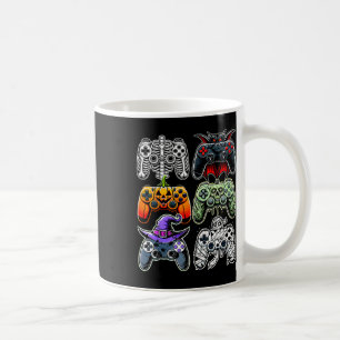Taza De Café Halloween Skeleton Zombie Mummy Gaming Controllers