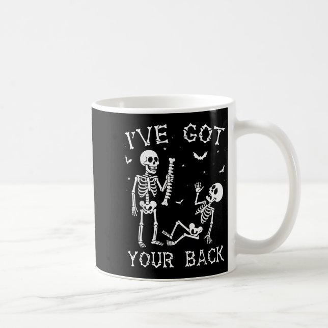 Taza De Café Halloween Skeletons Ive Got Your Back Costume Men  (Derecha)