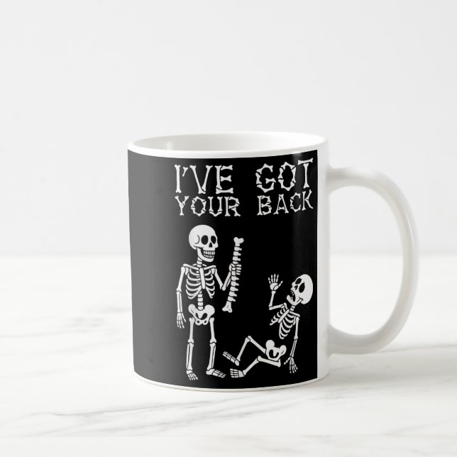 Taza De Café Halloween Skeletons Ive Got Your Back Costume Men  (Derecha)