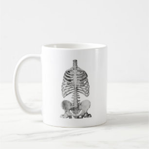 Taza De Café Halloween Spookan Skeleton Bones Rib Cage