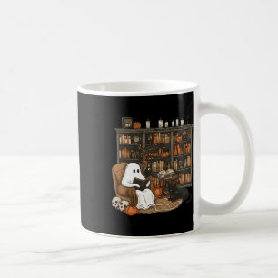 Taza De Café Halloween Spooky, biblioteca de los amantes del li