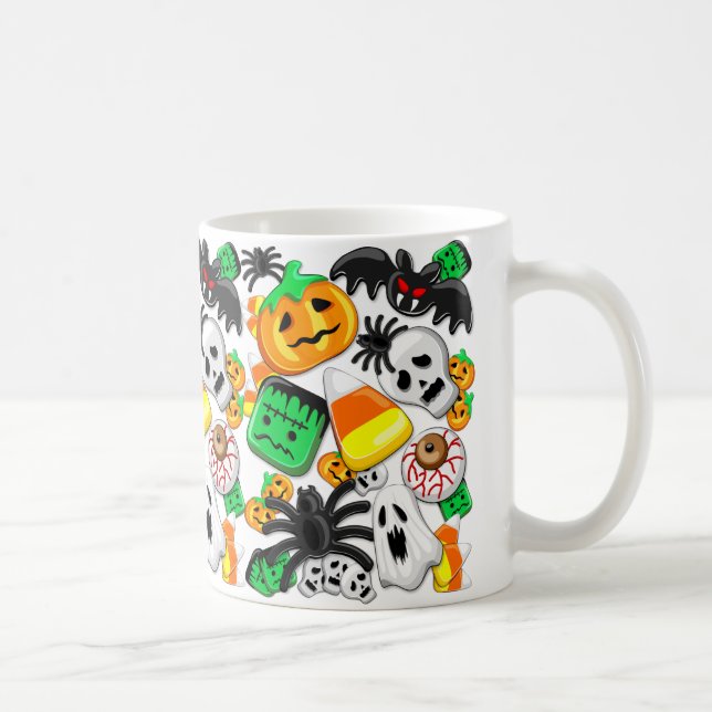 Taza De Café Halloween Spooky Candies Fiesta (Derecha)