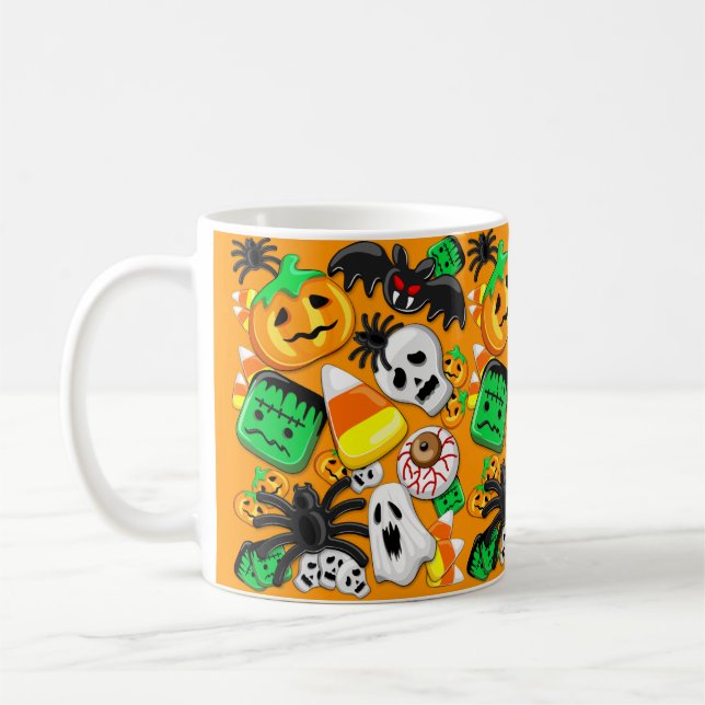 Taza De Café Halloween Spooky Candies Fiesta (Izquierda)
