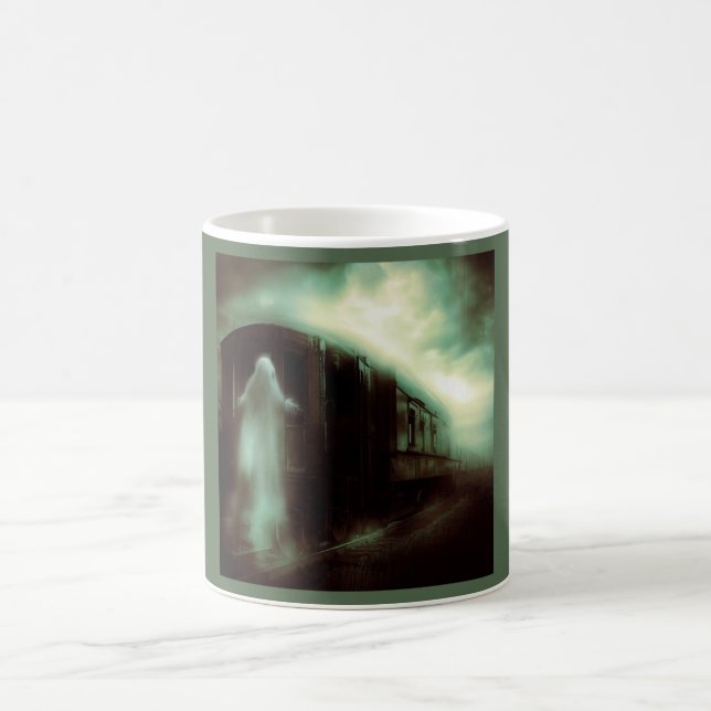 Taza De Café Halloween - Tren perseguido 1 (Centro)
