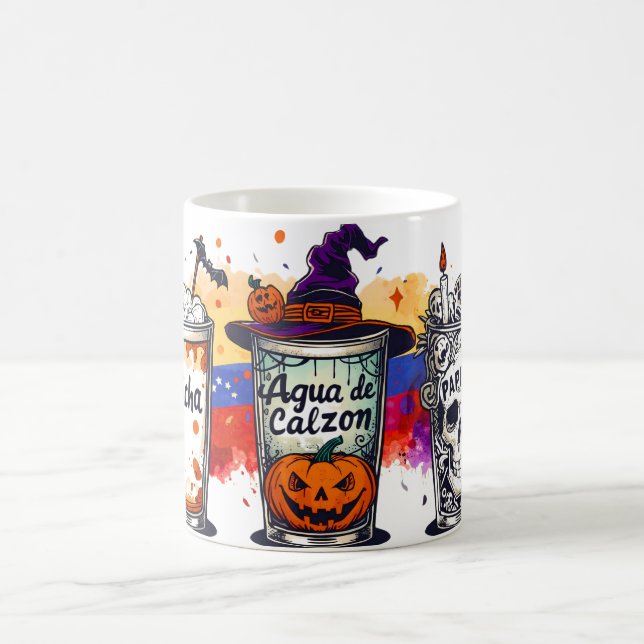 Taza De Café Halloween Venezuela/ Papelon, chicha, agua de Clz. (Centro)