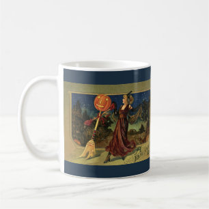Taza De Café Halloween Vintage, Bruja Bailarina Hermosa