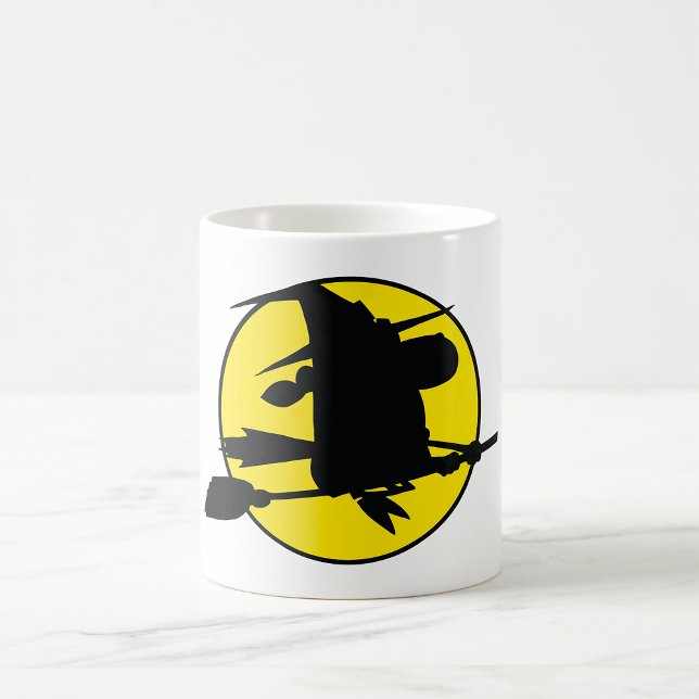 Taza De Café Halloween Witch Silhouette (Subido por el creador)