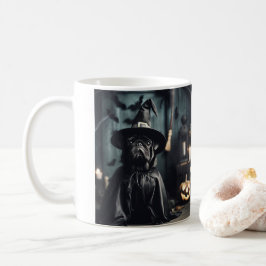 Taza De Café Halloween Wizard Black Pug Mug
