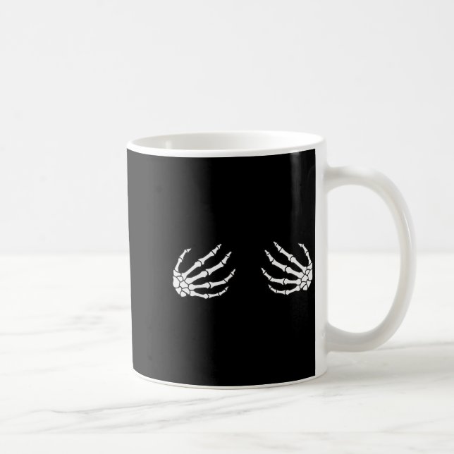 Taza De Café Halloween Women's Skeleton Hand  (Derecha)