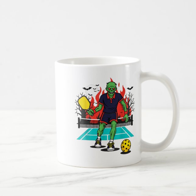 Taza De Café Halloween Zombie Ckleball Player Soky Costume (Derecha)