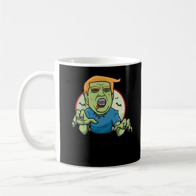 Taza De Café Halloween Zombie Funny Classic (Izquierda)