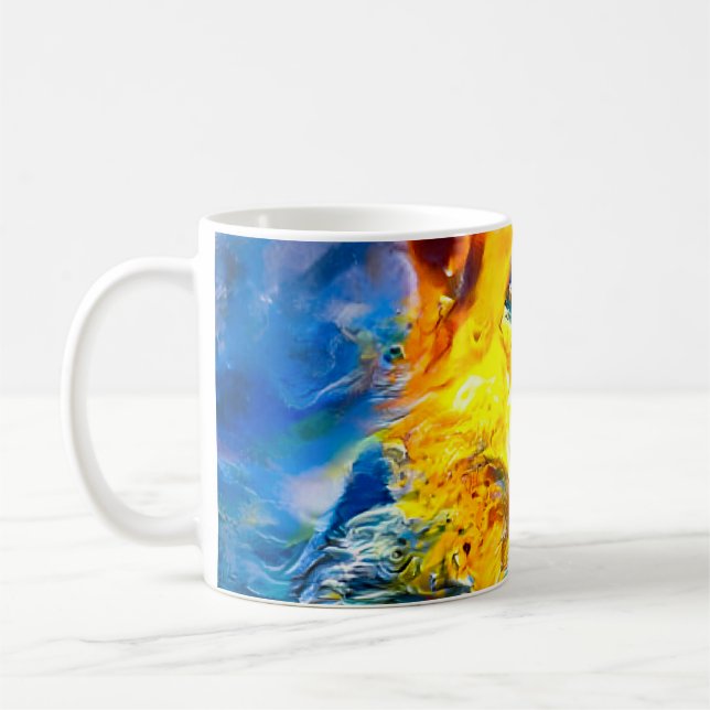 Taza De Café Halo: Retrato de un pastor alemán (Izquierda)