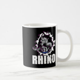 Taza De Café Halterofilia del cuerpo del rinoceronte del Guay