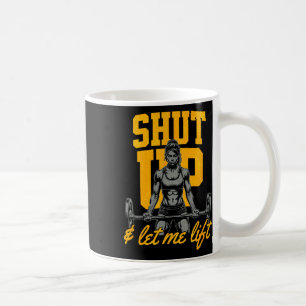 Taza De Café Halterofilia divertida de las mujeres en el múscul