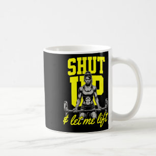 Taza De Café Halterofilia divertida de las mujeres en el múscul