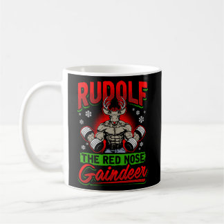 Taza De Café Halterofilia Rudolf El ganador de la nariz roja