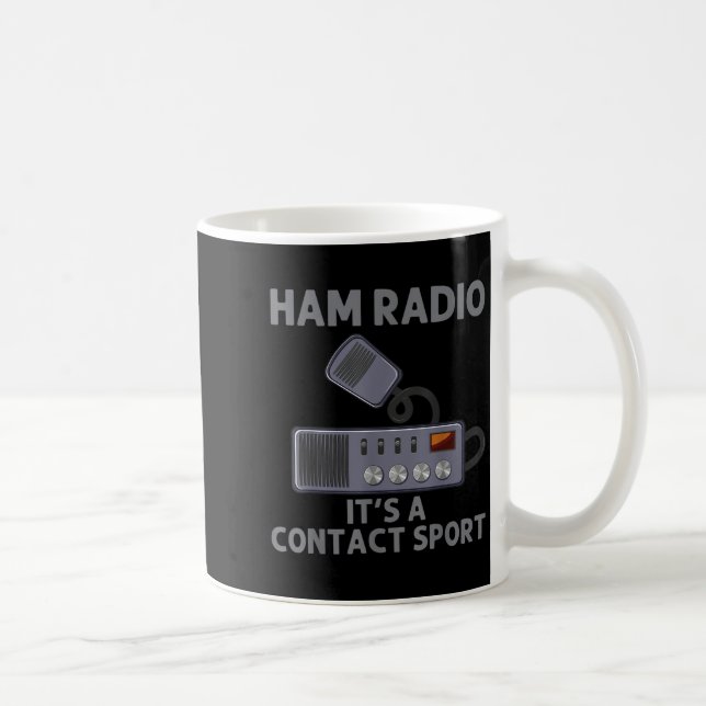 Taza De Café Ham Radio Art Para Hombres Amateur Radio Operador (Derecha)