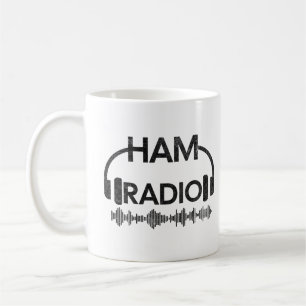 Taza De Café Ham Radio estresó a aficionado radiofónico amante