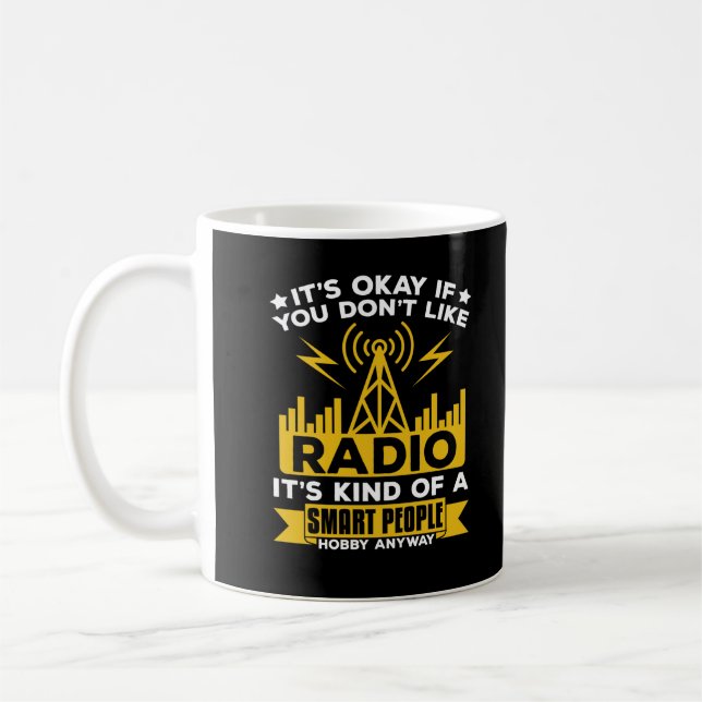 Taza De Café Ham Radio Hobby Funny Radio Operador (Izquierda)
