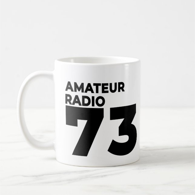 Taza De Café Ham Radio Operator 73 - Amateur Radio Mania (Izquierda)