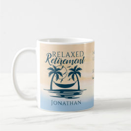 Taza De Café Hamaca de playa de Jubilación