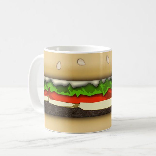 Taza De Café Hamburger (Anverso izquierdo)