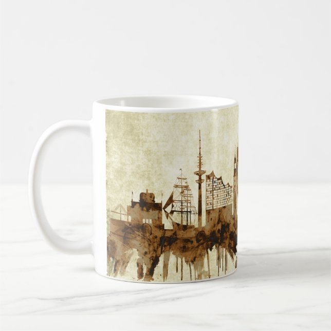 Taza De Café Hamburgo: el paisaje urbano alemán (Izquierda)